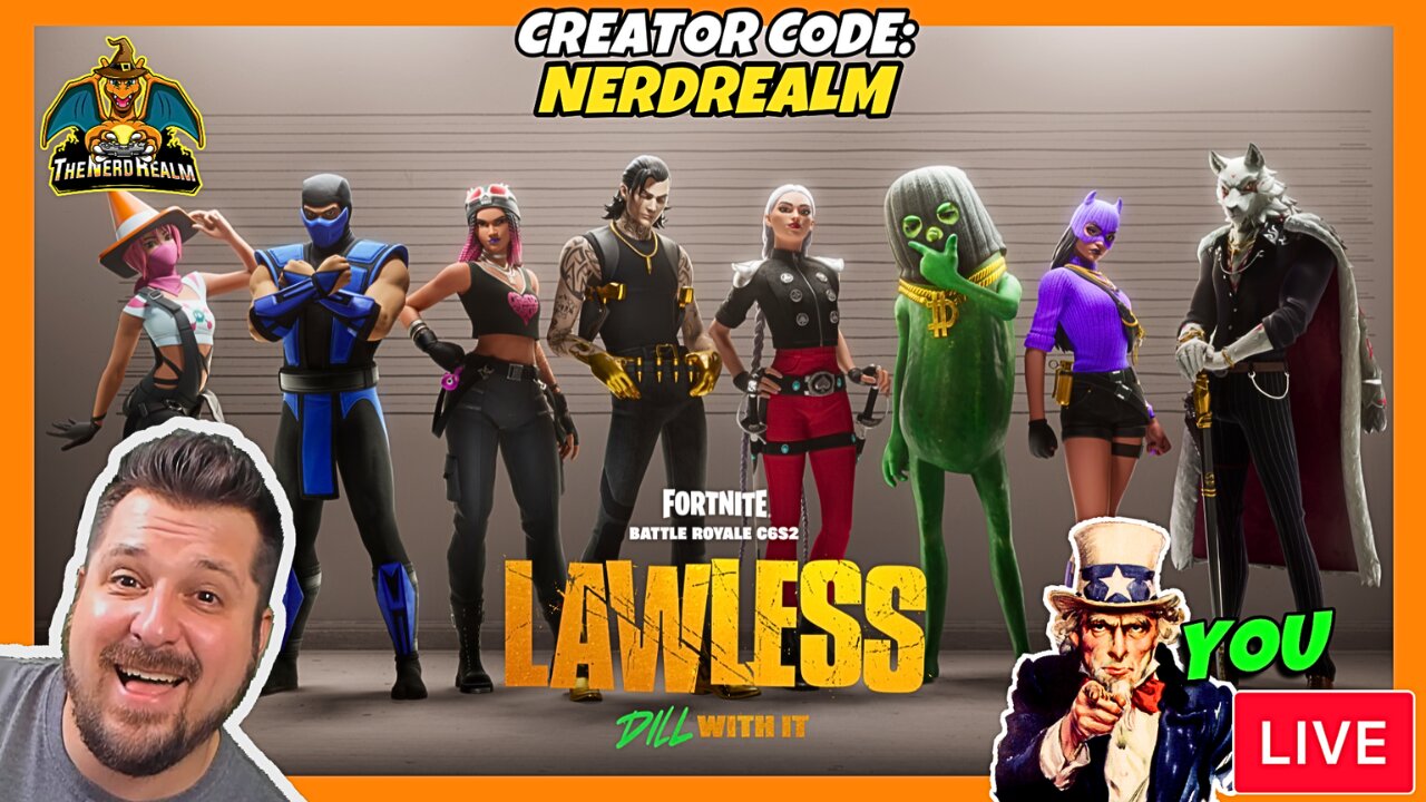 Fortnite Lawless w/ YOU! Creator Code: NERDREALM 4/10/25