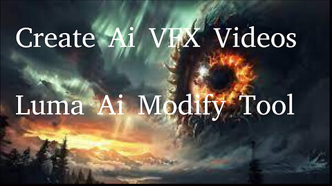 Create INSANE Ai VFX Videos With Luma Ai Modify Tool