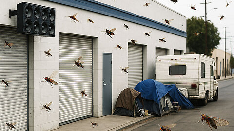 LA Businesses Blast Loud Insect Sounds to Drive Away Homeless Encampments