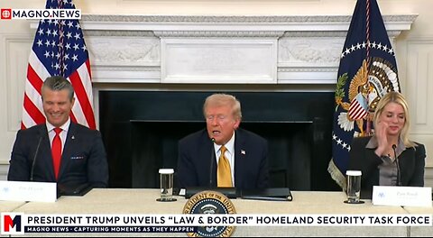 🇺🇸 President Trump Unveils 'Law & Border' Homeland Security Task Force at The White House [LIVE]