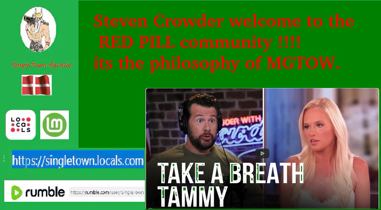 Steven Crowder Welcome to the Red Pill community...