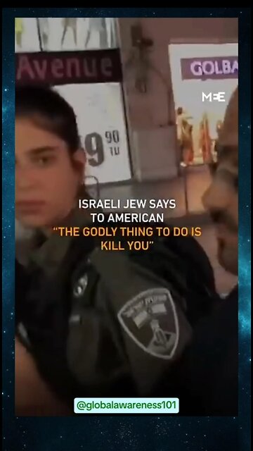 Israeli Zionist Jew tells Christian, "The godly thing to do is kill you."