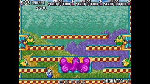MAME ARCADE MACHINE EMULATOR 🎮SNOW BROS ⛄2 WITH NEW ELVES GAMEPLAY RESCUE YOUR FRIEND 👧 FROM DANGER🪓