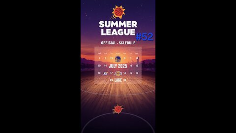 The Suns announce their NBA Summer League schedule for 2025.