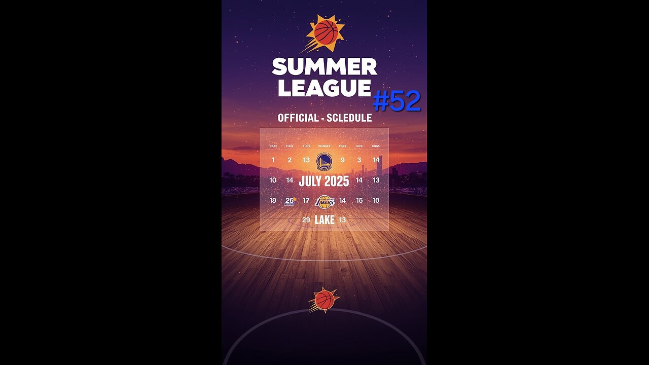 The Suns announce their NBA Summer League schedule for 2025.