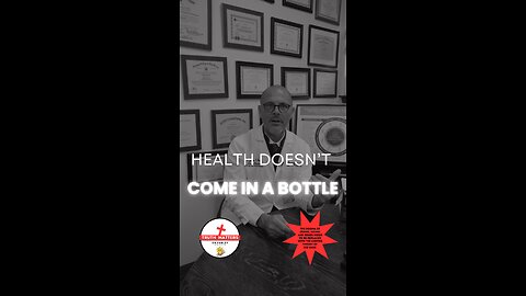 Health Doesn’t Come In A Bottle