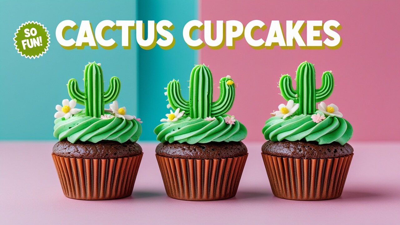Brownie Cactus Cupcakes | Fun, Creative & Delicious Dessert