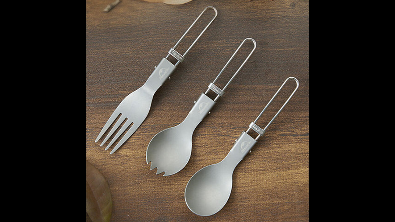 Outdoor Titanium Alloy Portable Tableware