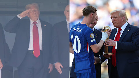 Trump Appears to Sing National Anthem, Boos and USA Chants Ring Out Across MetLife Stadium