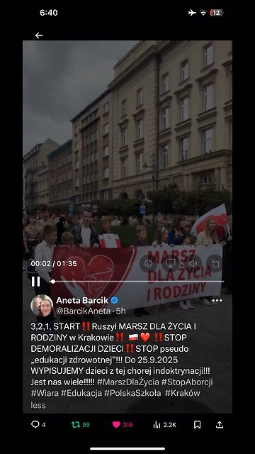 Pro life March in 🇵🇱 Poland