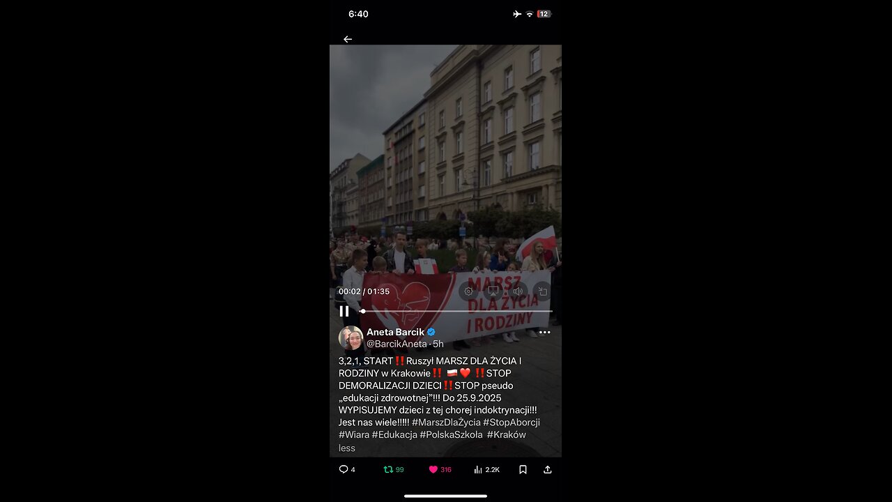 Pro life March in 🇵🇱 Poland