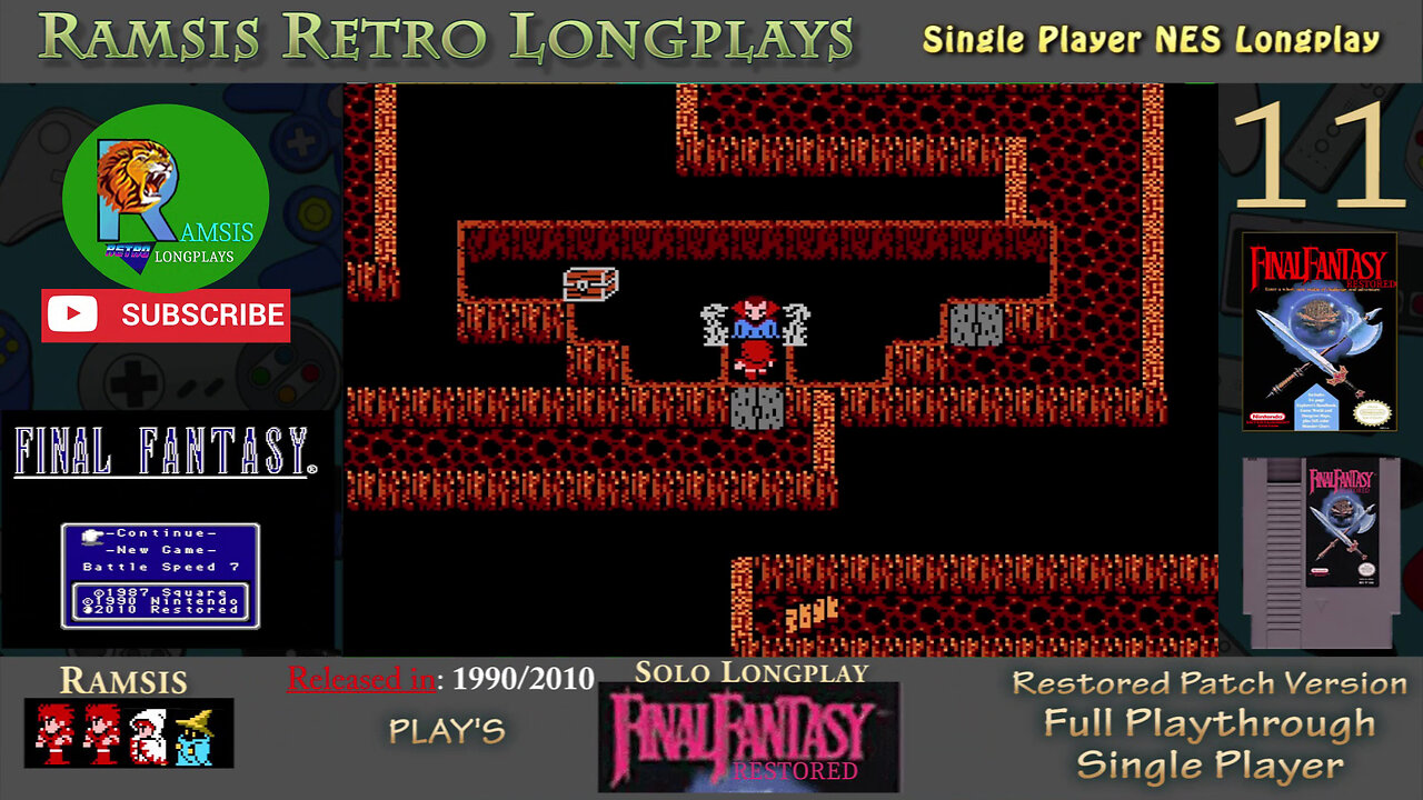 Final Fantasy Restored + (NES) | Earth Cave, Vampire and Sarda | Episode #11