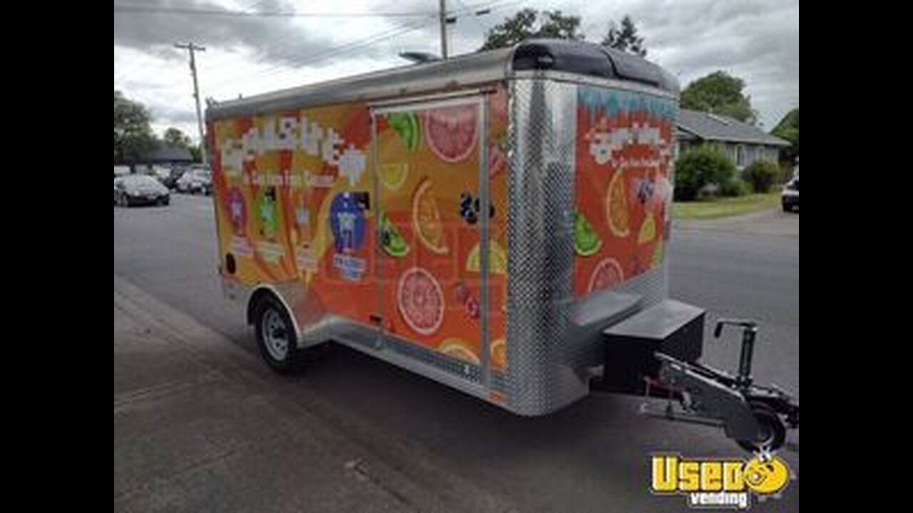 Turnkey Business - 2018 6' x 12' Beverage Concession Trailer with L&I Insignia