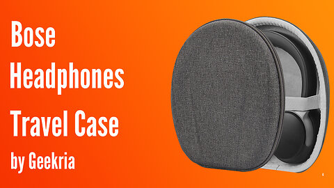 Bose Over-Ear Headphones Travel Case, Hard Shell Headset Carrying Case | Geekria