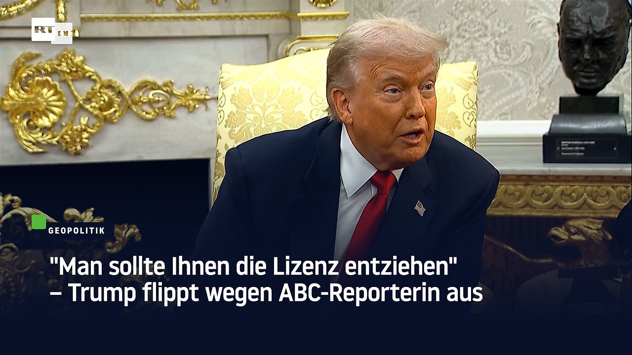 "Man sollte Ihnen die Lizenz entziehen" – Trump flippt wegen ABC-Reporterin aus