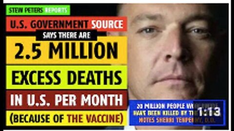"2.5 Million Excess Deaths per Month in U.S. According to Government Source - Stew Peters"