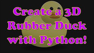 Build a Low-Poly Rubber Duck in Blender Using Python - No GUI Needed!