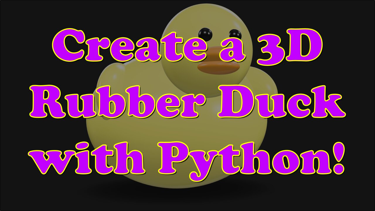 Build a Low-Poly Rubber Duck in Blender Using Python - No GUI Needed!