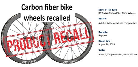 Carbon Wheels Recalled