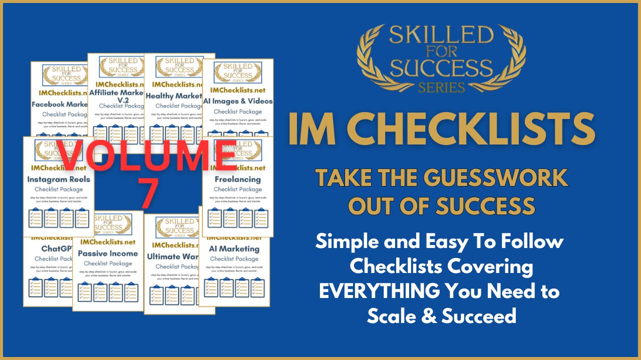 AI, ChatGPT, Freelancing & Passive Income | IM Checklist Volume 7