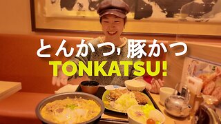 CRISPY FRIED Japanese Tonkatsu in Tokyo, Japan WOW! 😍 🇯🇵
