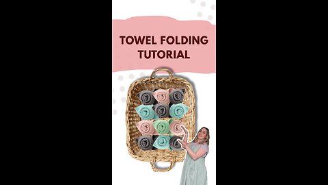 Towel Folding Tutorial | Beautiful Flower Fold for Kitchen Towels 🌸
