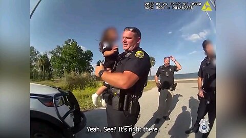 Officer saves choking toddler after desperate screams for help
