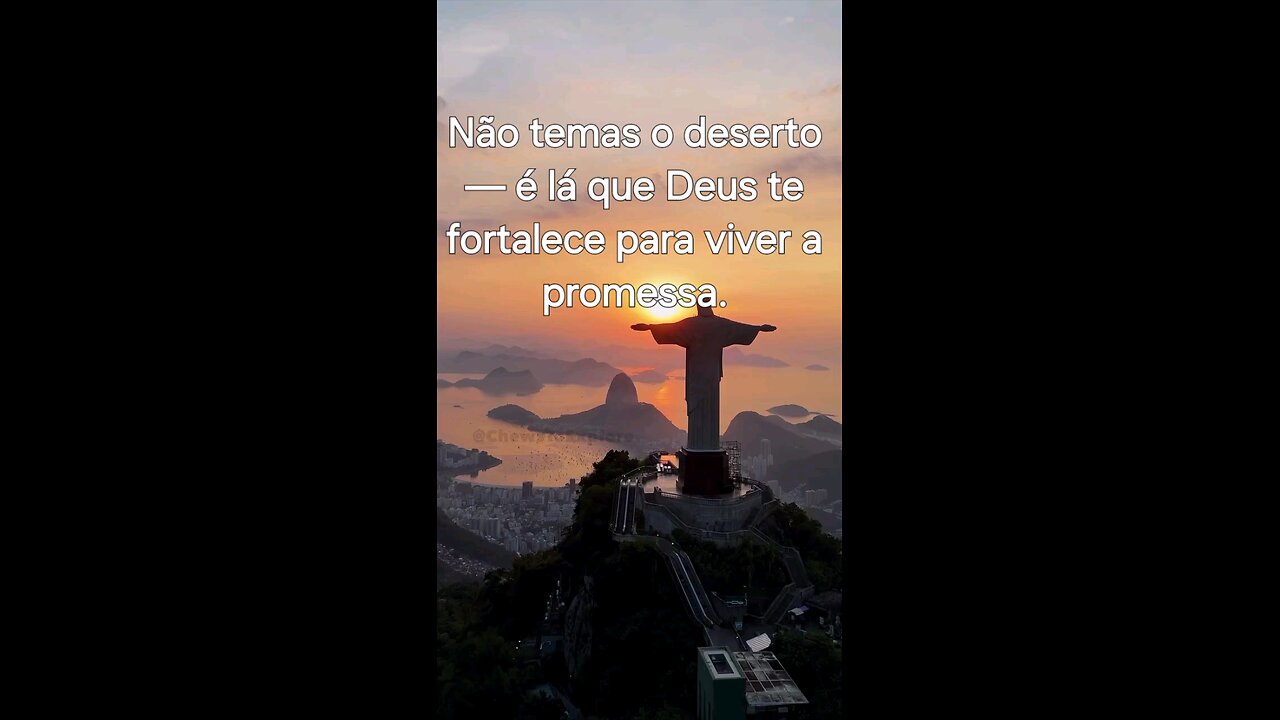 Esse deserto é pra te fortalecer