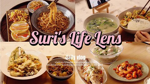 Solo Living Diaries: Lard Noodles, Eggplant Vermicelli, Chestnut Rice, Veggie Tempura & More!