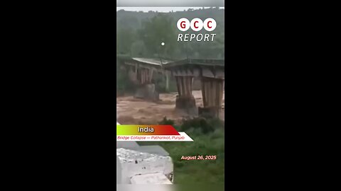 #India #Punjab #Pathankot #bridgecollapse #rain #emergency #destruction #anomaly #climatechange