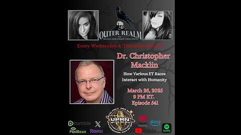 The Outer Realm -UNCENSORED- Various ET Races Interacting with Humanity with Dr. Christopher Macklin