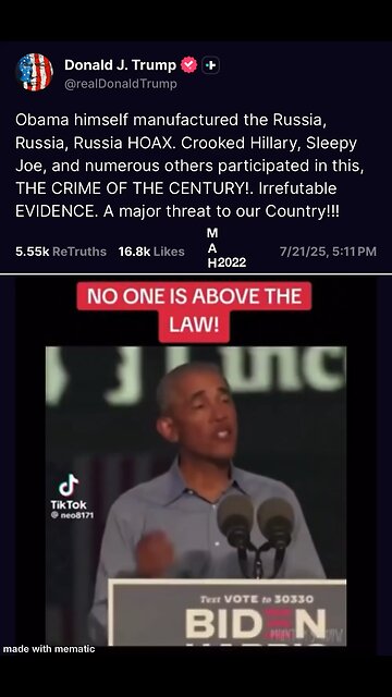 No one is above the LAW!!! Evidence is irrefutable!!!