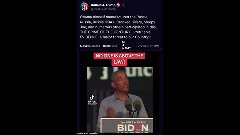 No one is above the LAW!!! Evidence is irrefutable!!!