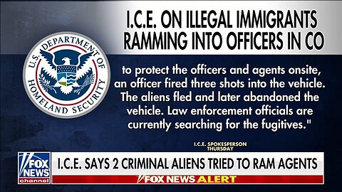 Fox News' Bill Melugin: Criminal Illegal Ailens Tried To Kill ICE Agents
