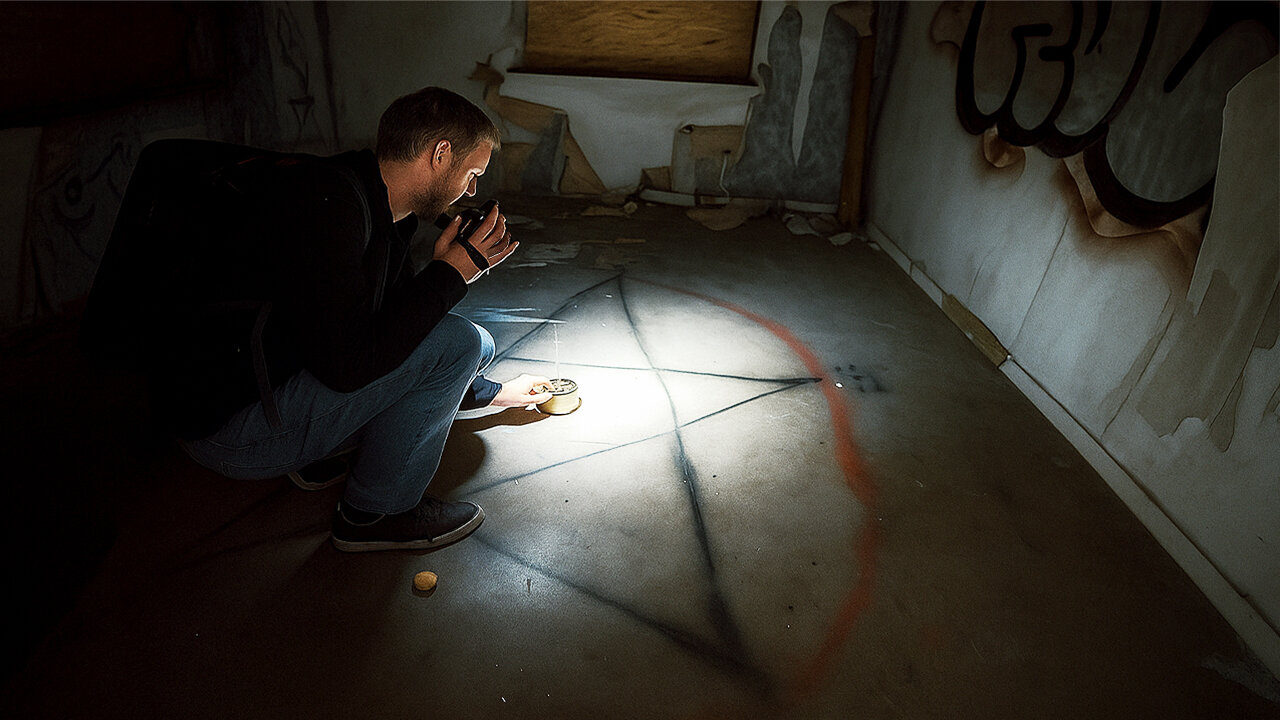 Demonic Symbols and Dark Presence in an Abandoned Home