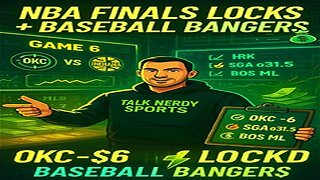 NBA Finals Game 6 Lock + MLB Bangers: Thunder Time & Cash Lines Only 💰