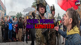 Far left rioters ATTACK the FBI while DEFENDING human traffickers