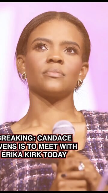 David Nino Rodriguez ~ BREAKING CANDACE IS TO MEET WITH ERIKA KIRK TODAY