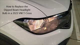 How to Replace the Low Beam Headlight Globe in a 2023 VW T-Cross