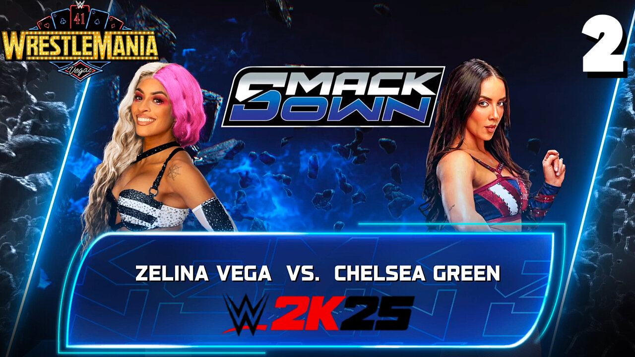 WWE 2K25 Smackdown April 18th 2025 - Match 2: Zelina gets the pin!