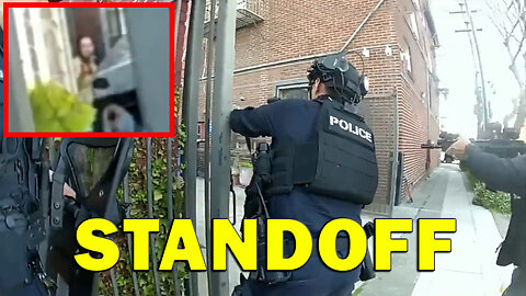 Violent Squatter Threatens Cops Through Camera As They Prepare For Entry! LEO Round Table S10E93