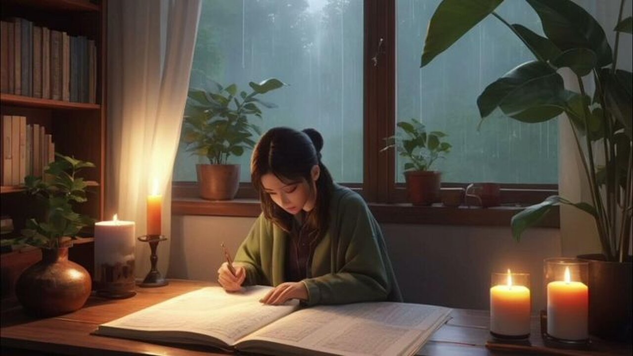 1 Hour Study Timer with Rain Sound | Deep Focus & Calm Study Session