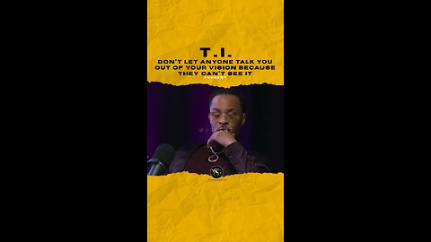 @tip Don’t let anyone talk you out of your vision because they can’t see it