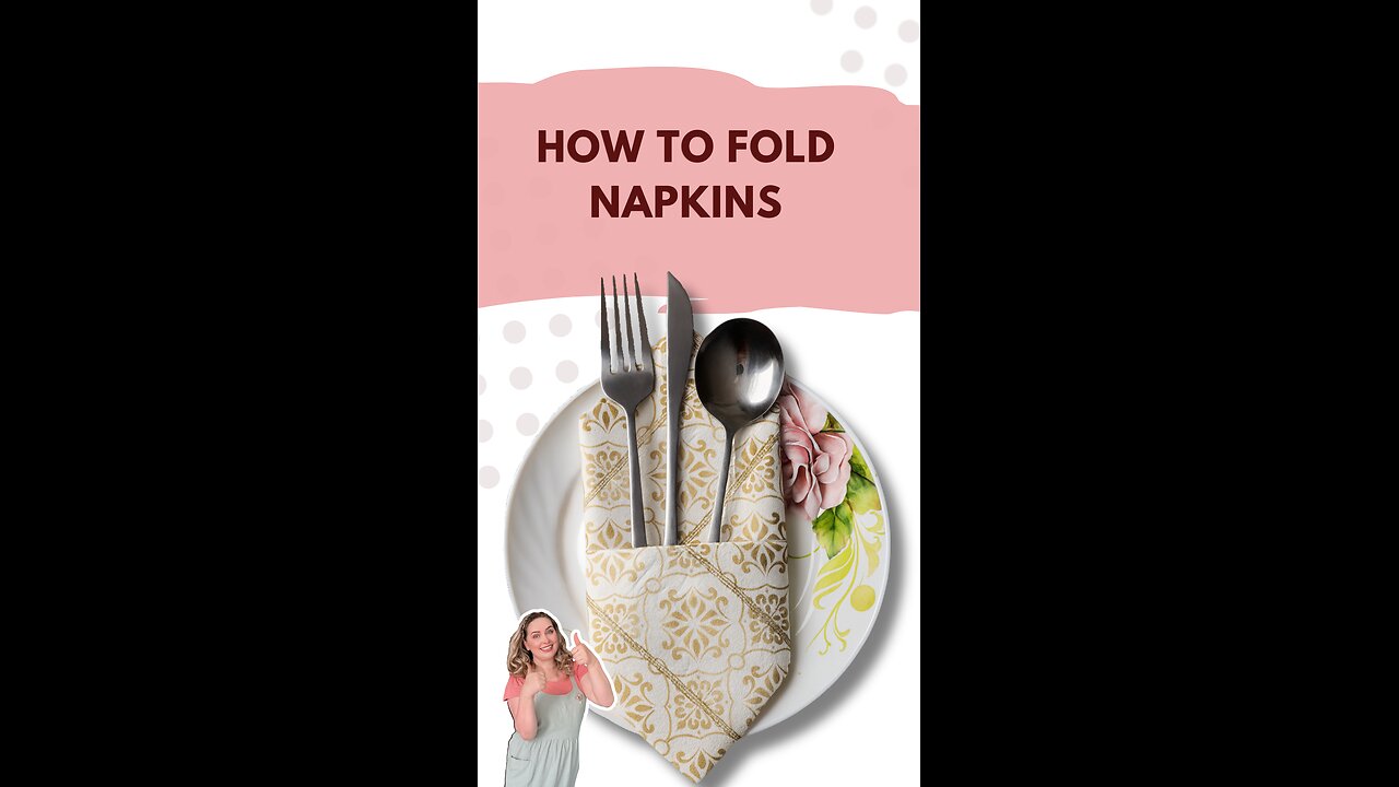 HOW TO FOLD NAPKINS – Pocket Fold for Elegant Table Settings