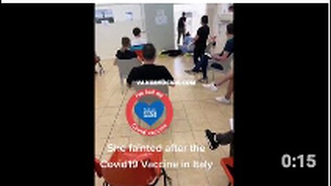 "Italian Woman Collapses Post Experimental Vaccine Injection"
