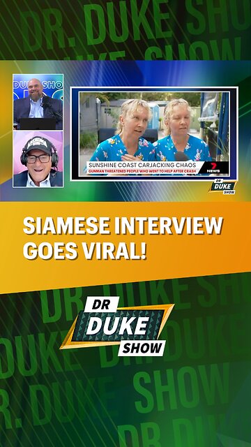 😂Siamese Interview Goes Viral