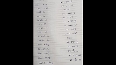 uses of 'do' verb with hindi meanings # Manglagarg
