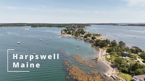 Harpswell, Maine Aerial Ocean View in Beautiful 4K! Come enjoy the Beauty of Maine with us!
