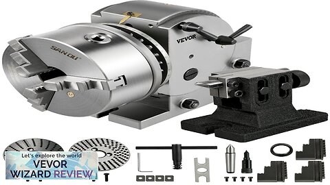 VEVOR Dividing Head BS-1 Dividing Head Set 6" 3-jaw Chuck Semi Universal Review