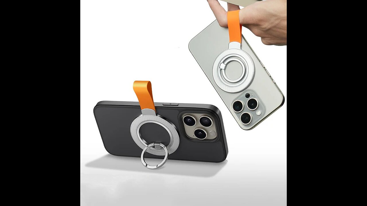 Infinite Adjustment Metal Anti-Slip Lazy Magnetic Ring Holder